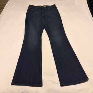 Levi Strauss Signature Bootcut Jeans Women’s 8 Dark Wash Mid Rise Stretch  Denim